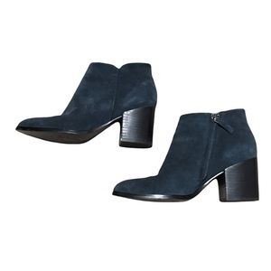 Marc Fisher Blue Suede Bootie 8 Omvandra
